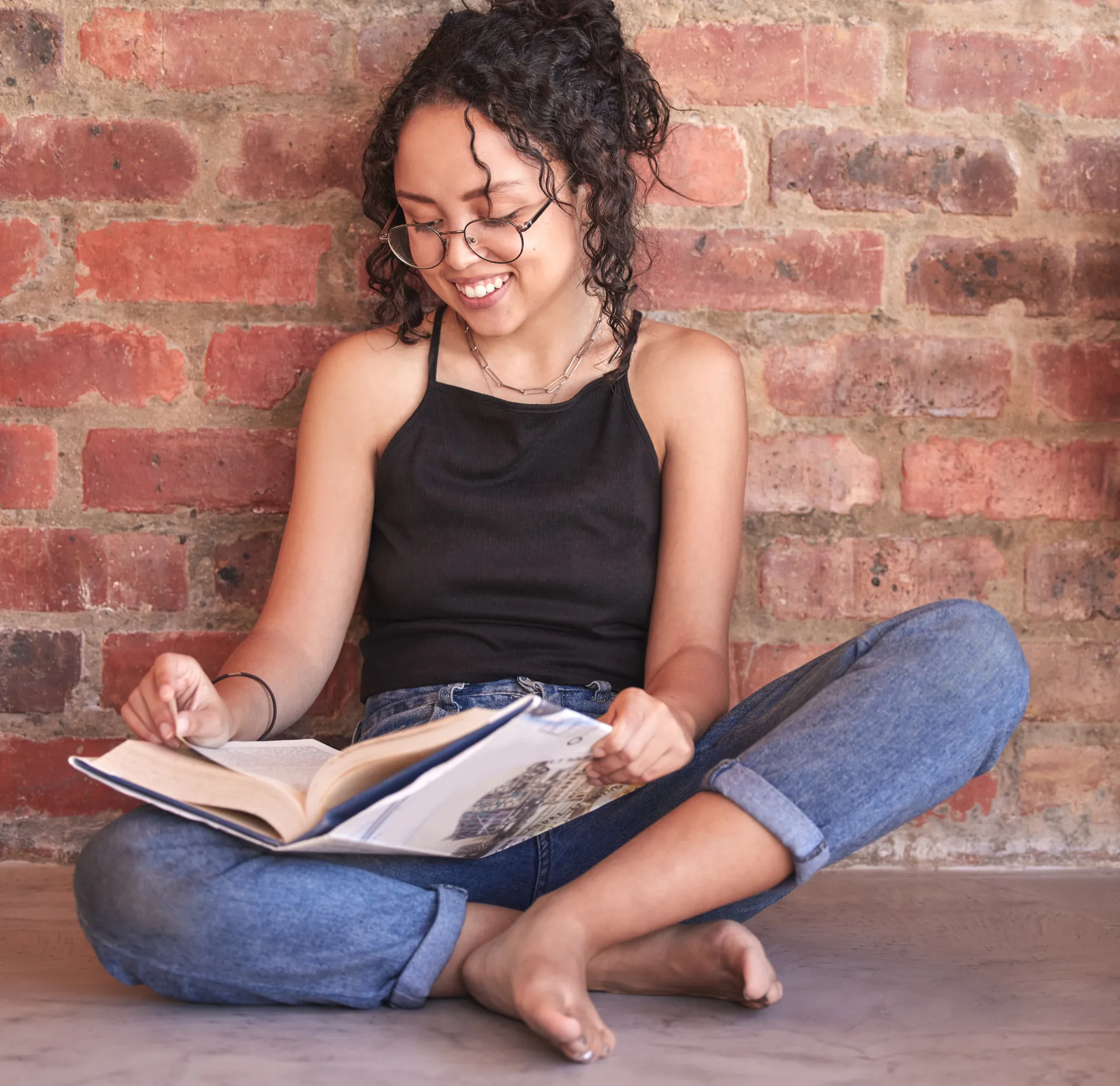 mp64605876 young woman and reading book for studying education and